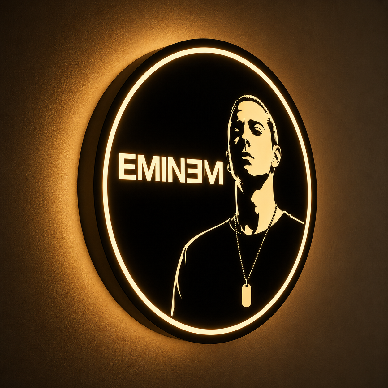Eminem LED-Leuchtschild Wanddeko Musik-Deko Geschenk