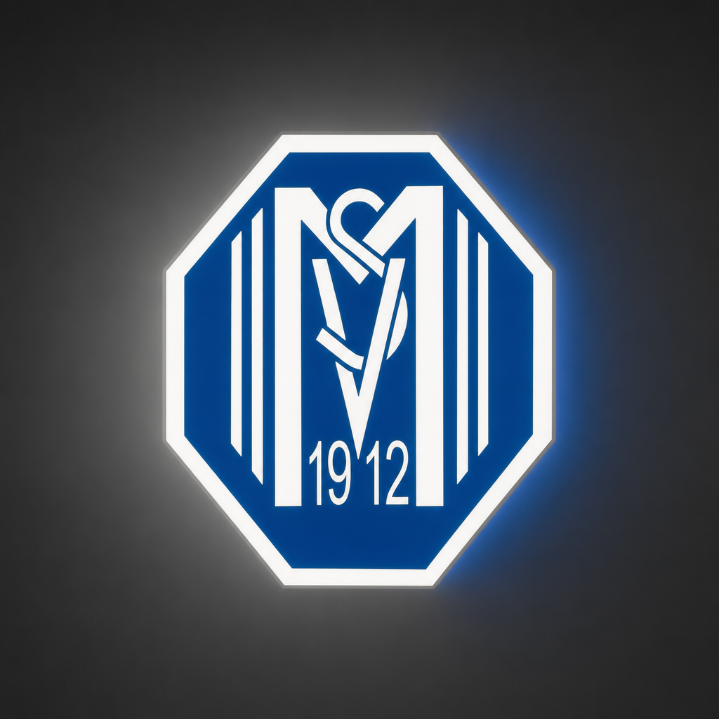 SV Meppen LED-Leuchtschild Wanddeko Fandeko Geschenk