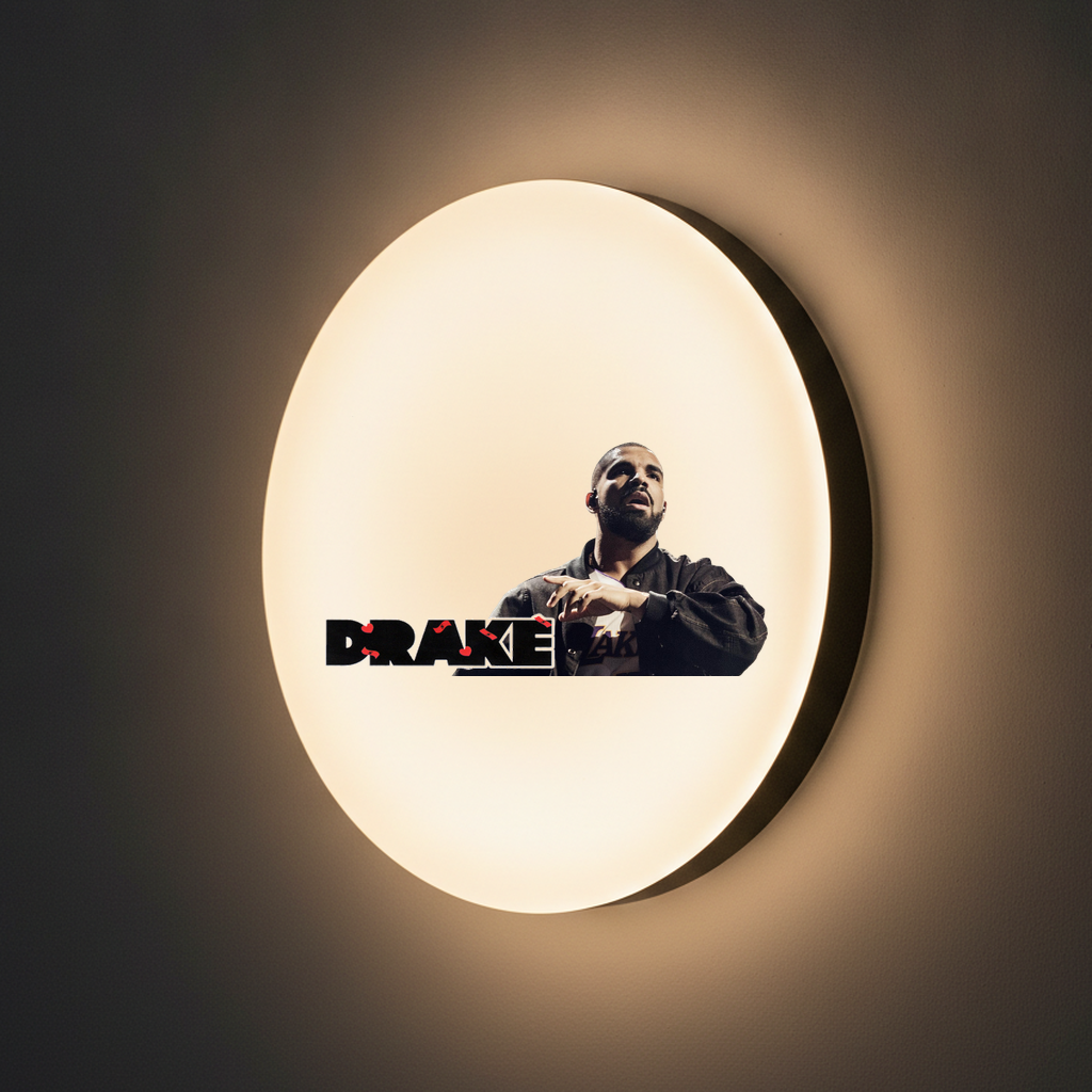 Drake LED-Leuchtschild Wanddeko Musik-Deko Geschenk