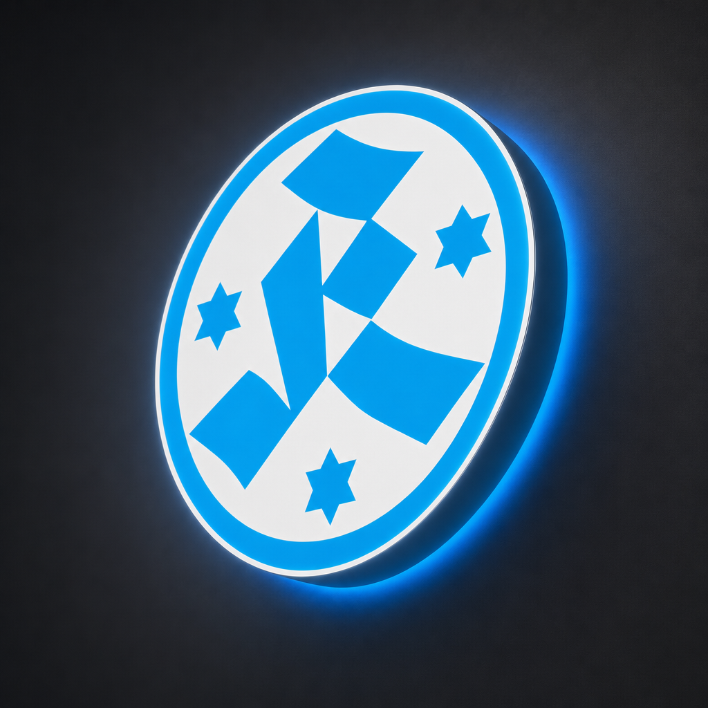 Stuttgarter Kickers LED-Leuchtschild Wanddeko Fandeko Geschenk