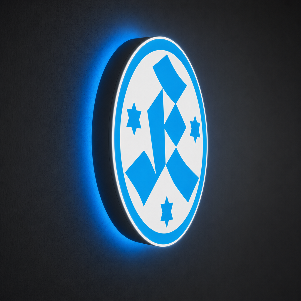 Stuttgarter Kickers LED-Leuchtschild Wanddeko Fandeko Geschenk