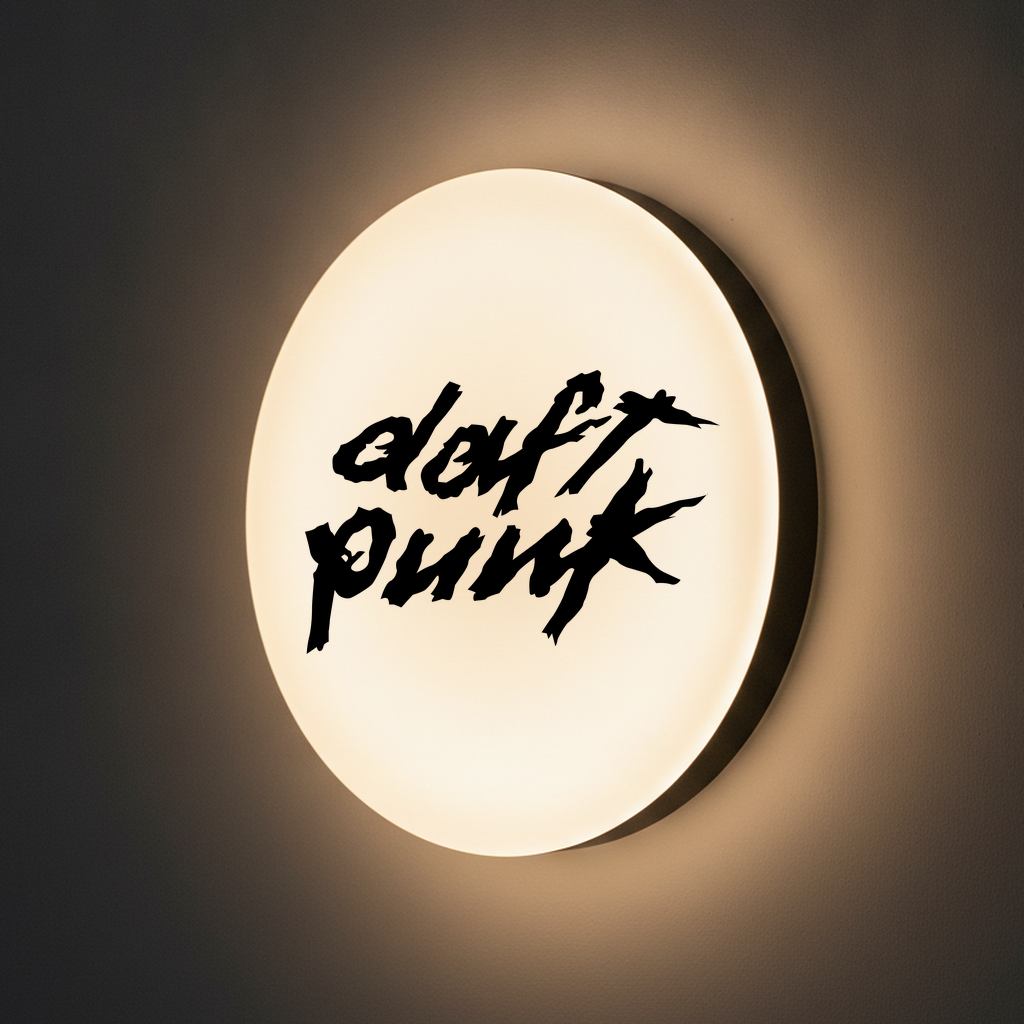 Daft Punk LED-Leuchtschild Wanddeko Musik-Deko Geschenk