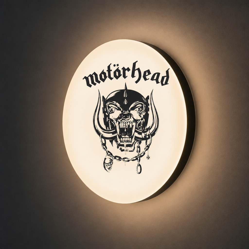 Motörhead LED-Leuchtschild Wanddeko Musik-Deko Geschenk
